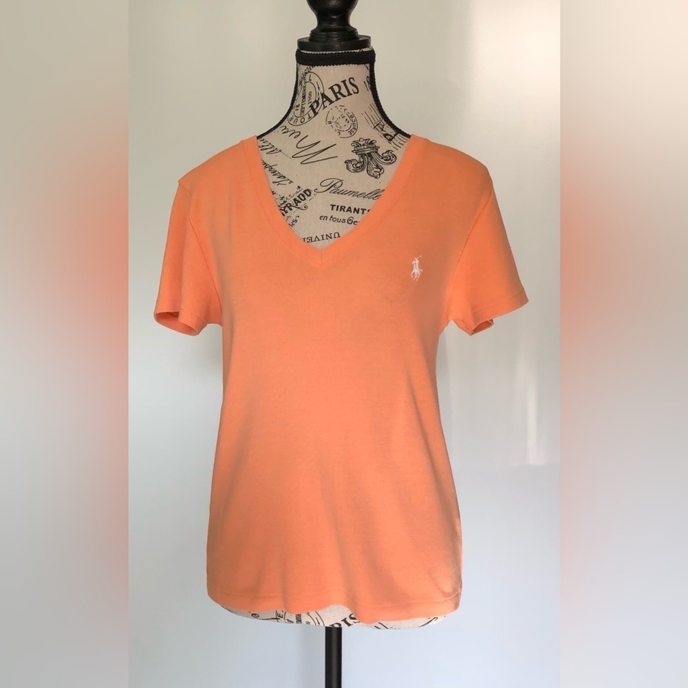 Ralph Lauren Sport Tee large orange short sleeve
